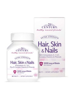 21st CENTURY Hair, Skin And Nails Dietary Supplement - 90 Tablets  - Image 4