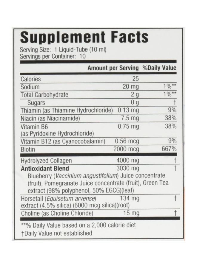 Applied Nutrition - Liquid Collagen Skin Revitalization Dietary Supplement - 10 Liquid Tubes - Image 1
