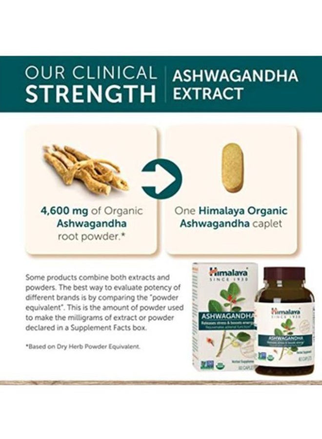 Himalaya Ashwagandha Herbal Supplement - 60 Caplets - Image 4