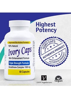Ivory Caps Glutathione Skin Enhancement Formula - 60 Capsules  - Image 3
