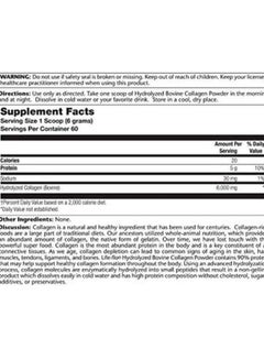 Life-flo Hydrolyzed Bovine Grass Fed Collagen Powder  - Image 3