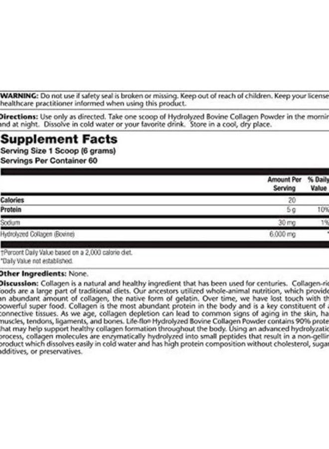 Life-flo Hydrolyzed Bovine Grass Fed Collagen Powder  - Image 3