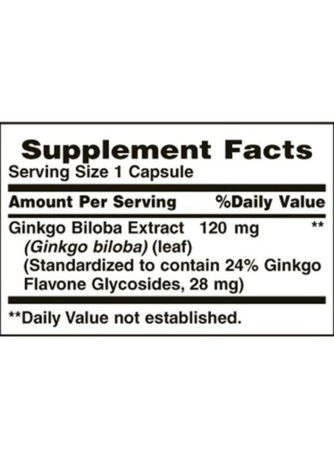 NATURE'S BOUNTY - Ginkgo Biloba Dietary Supplement - 100 Capsules 120 Mg - Image 1