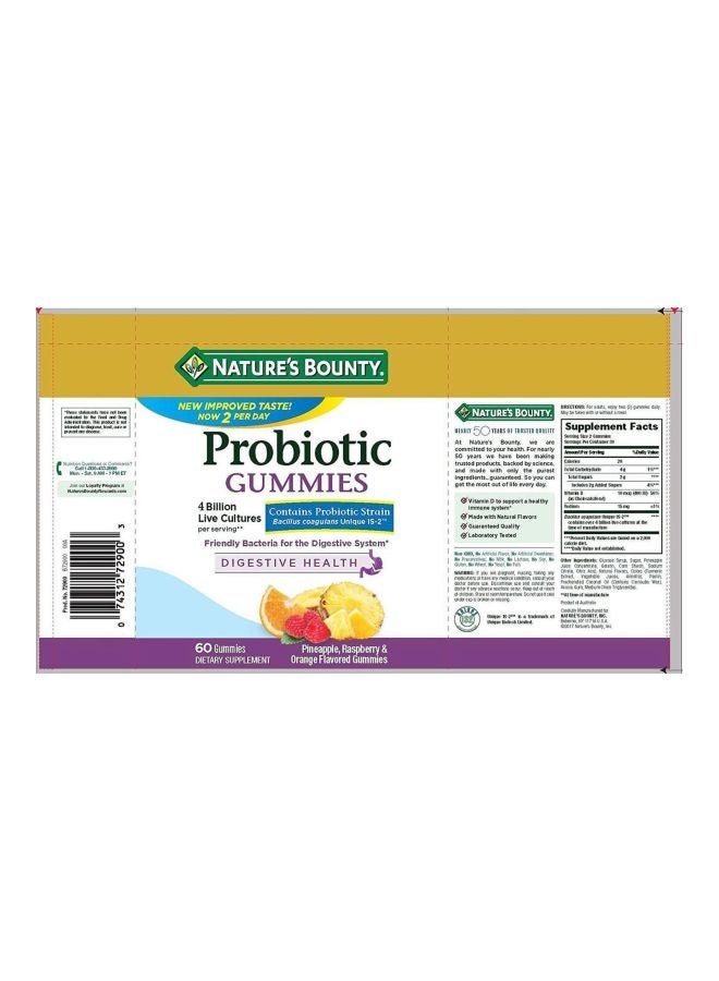 NATURE'S BOUNTY Pack Of 3 Ultra Strength Probiotic 10 - 60 Capsules  - Image 5