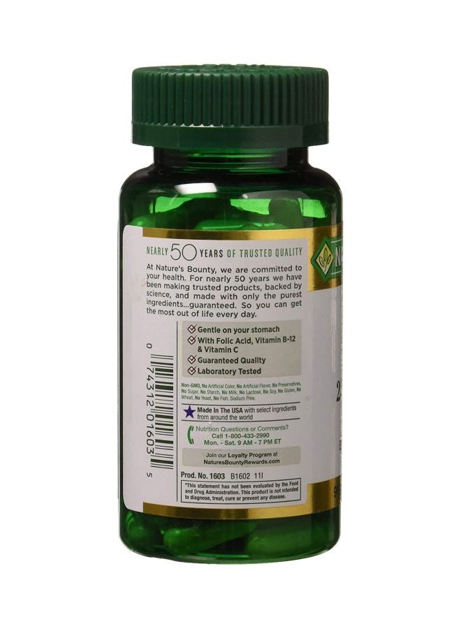 NATURE'S BOUNTY - Pack Of 2 Gentle Iron Dietary Supplement - 90 Capsules - Image 1