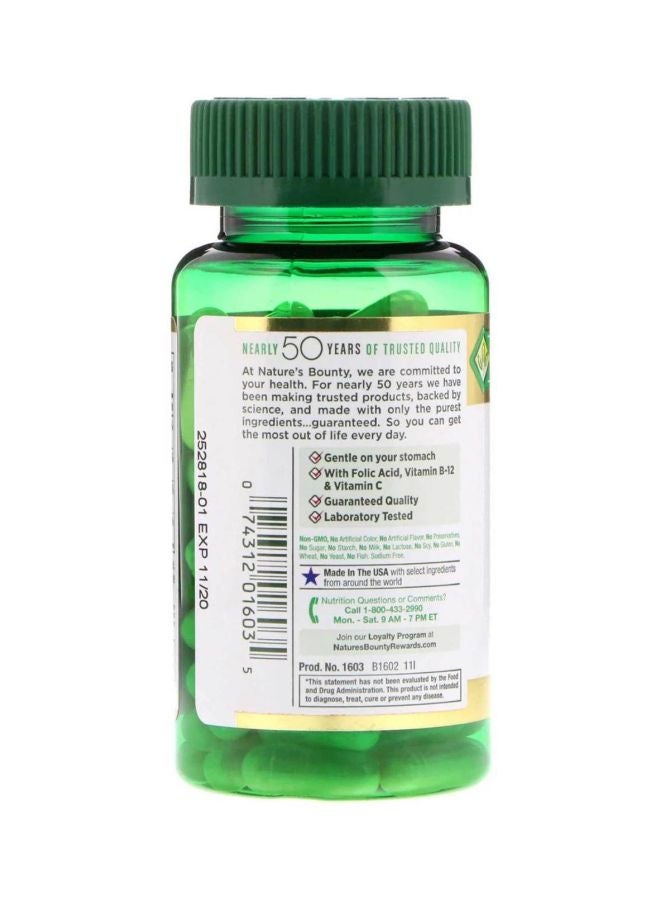 NATURE'S BOUNTY - Pack Of 2 Gentle Iron Dietary Supplement - 90 Capsules - Image 1