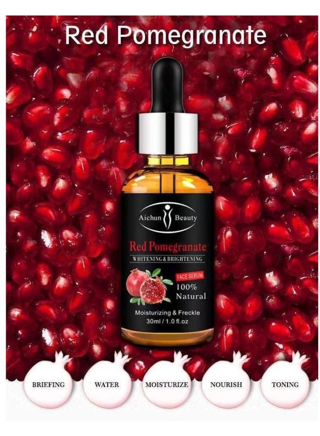 Aichun beauty Red Pomegranate Moisturizing Shrink Pore Facial Essence Red Pomegranate 30ml - Image 5