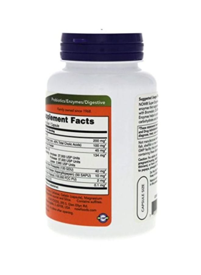 Now Foods - Super Enzymes Dietary Supplement - 90 Capsules - Image 1
