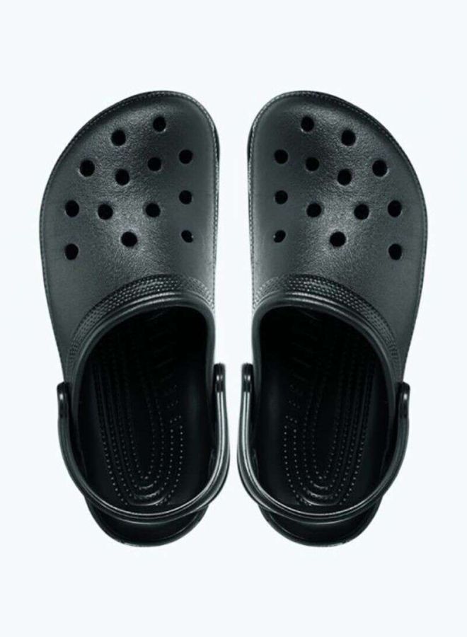 crocs Classic Cut Out Detail Sling Back Strap Closure Clogs Black  - Image 3