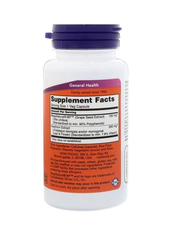Now Foods Blood Pressure Health Dietary Supplement - 90 Capsules - Image 2