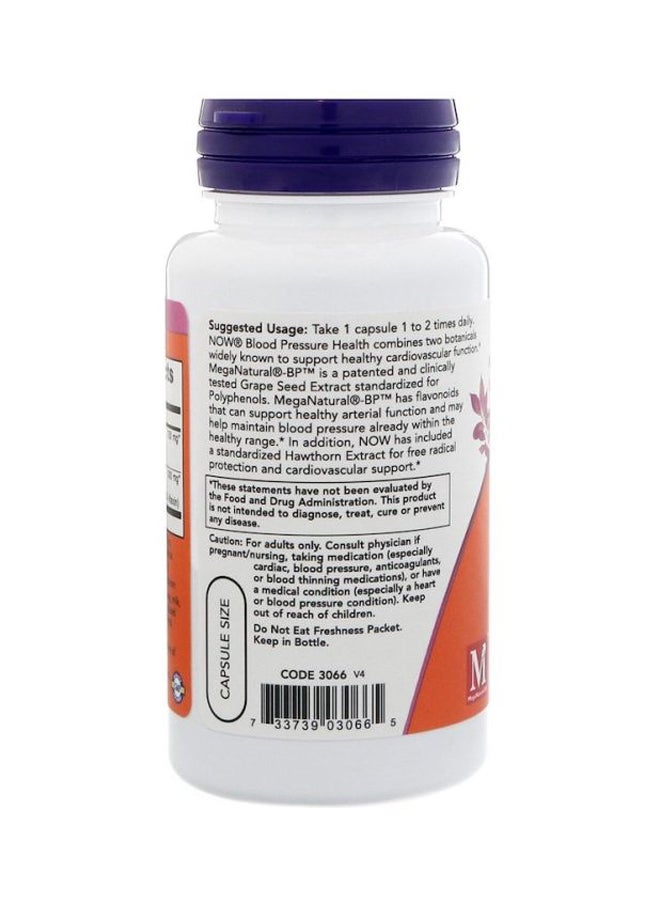 Now Foods Blood Pressure Health Dietary Supplement - 90 Capsules - Image 3