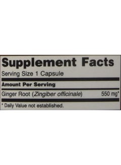 Now Foods Pack Of 2 Ginger Root 550mg Dietary Supplement - 100 Capsules  - Image 2
