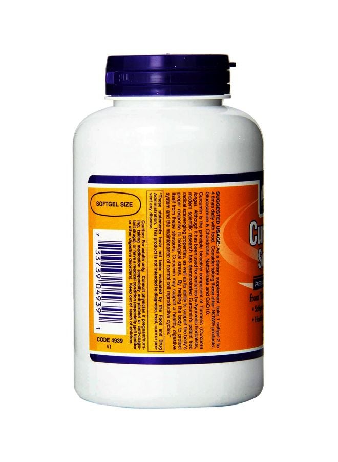 Now Foods - Curcumin Turmeric Root Extract - 120 Softgels - Image 1