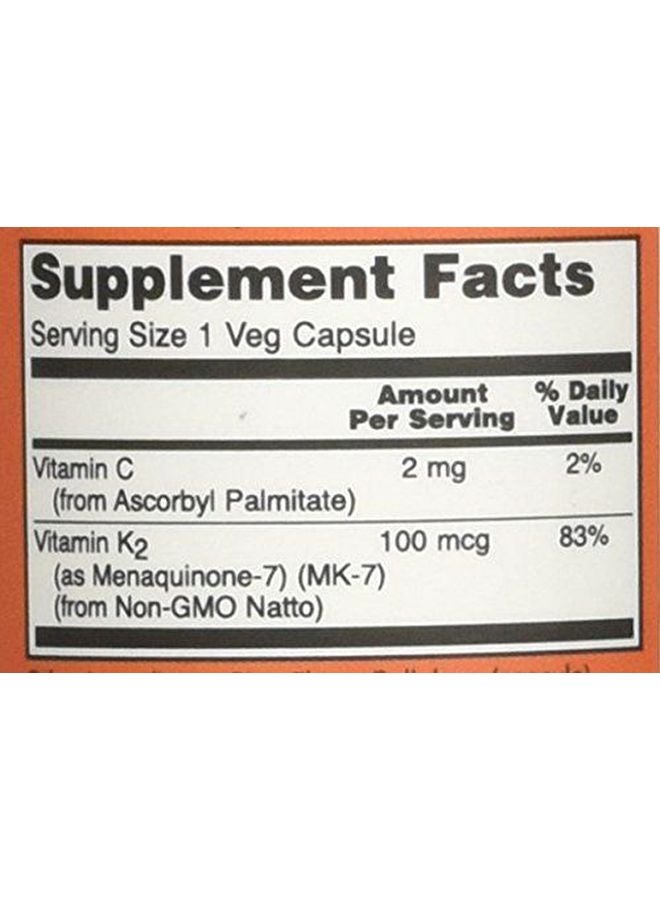 ناو فودز فيتامين ك-2 MK-7 - 60 كبسولة - Image 3