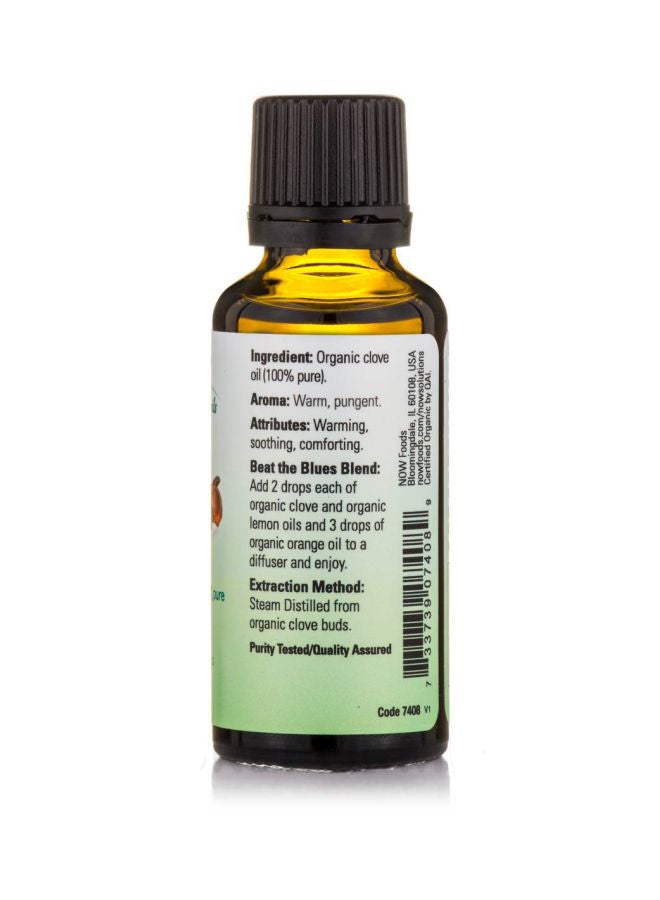 Now Foods - Organic Clove Essential Oil 30ml - Image 1