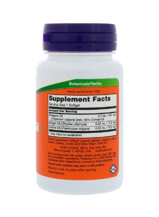 Now Foods Oregano Oil Intestinal Support - 90 Softgels  - Image 2