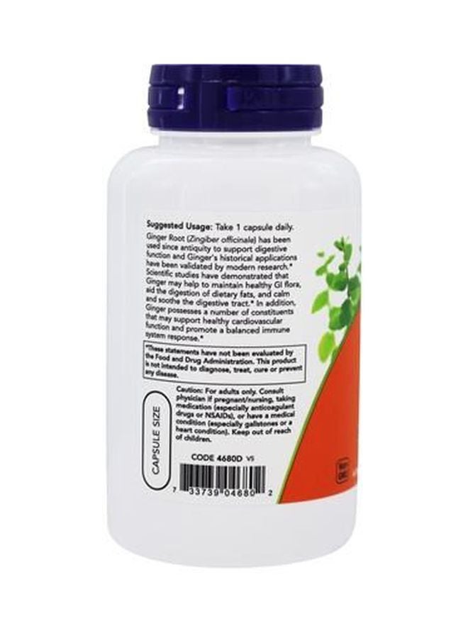 Ginger Root Digestive Support - 100 Capsules