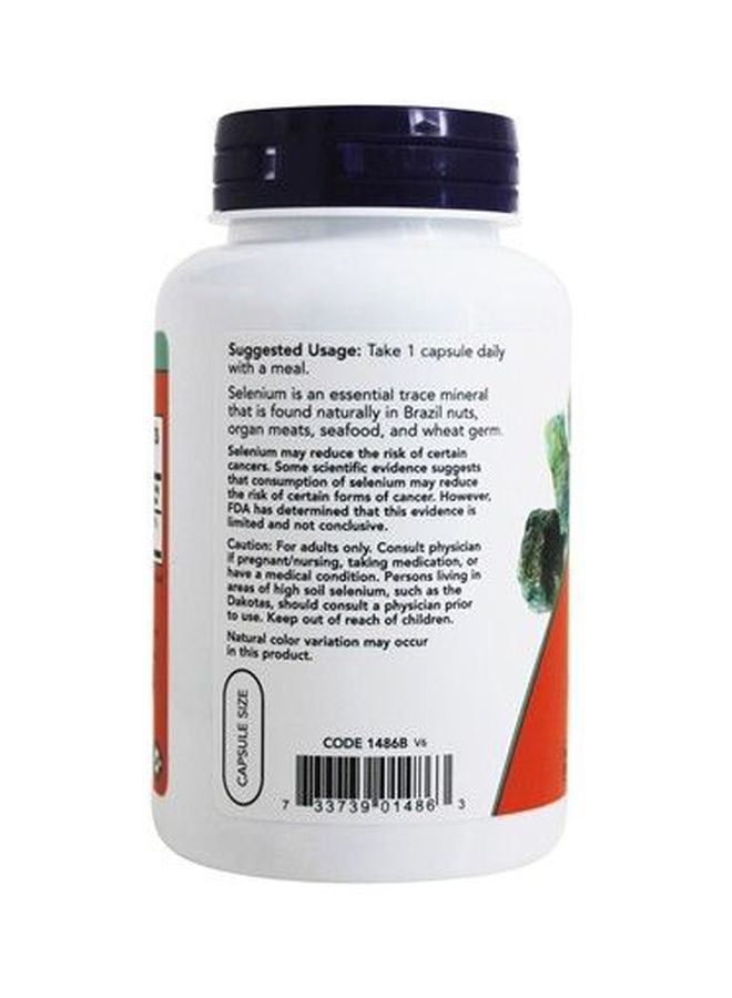 Selenium Dietary Supplement 200mcg - 180 Capsules