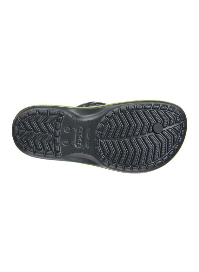 crocs Crocband Flip Flops Graphite/Volt Green  - Image 4