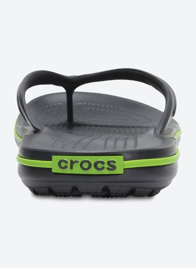 crocs Crocband Flip Flops Graphite/Volt Green  - Image 5