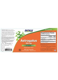 Astragalus 500mg Dietary Supplement - 100 Capsules - v1596037497/N32471638A_3