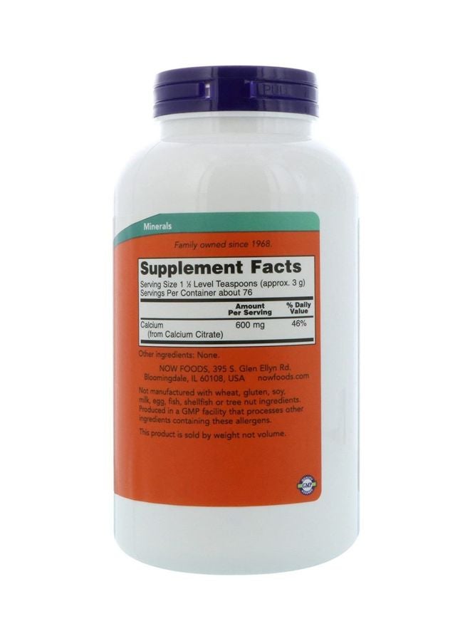 Now Foods Calcium Citrate Pure Powder - Image 2