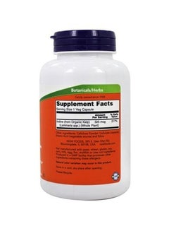 Now Foods Kelp Natural Iodine - 250 Capsules  - Image 3