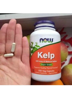 Now Foods Kelp Natural Iodine - 250 Capsules  - Image 4