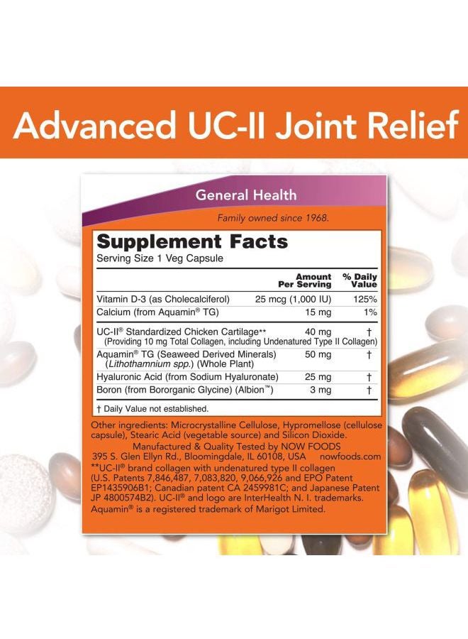 Now Foods - UC-II Joint Health Dietary Supplement - 120 Vegetable Capsules - Image 1