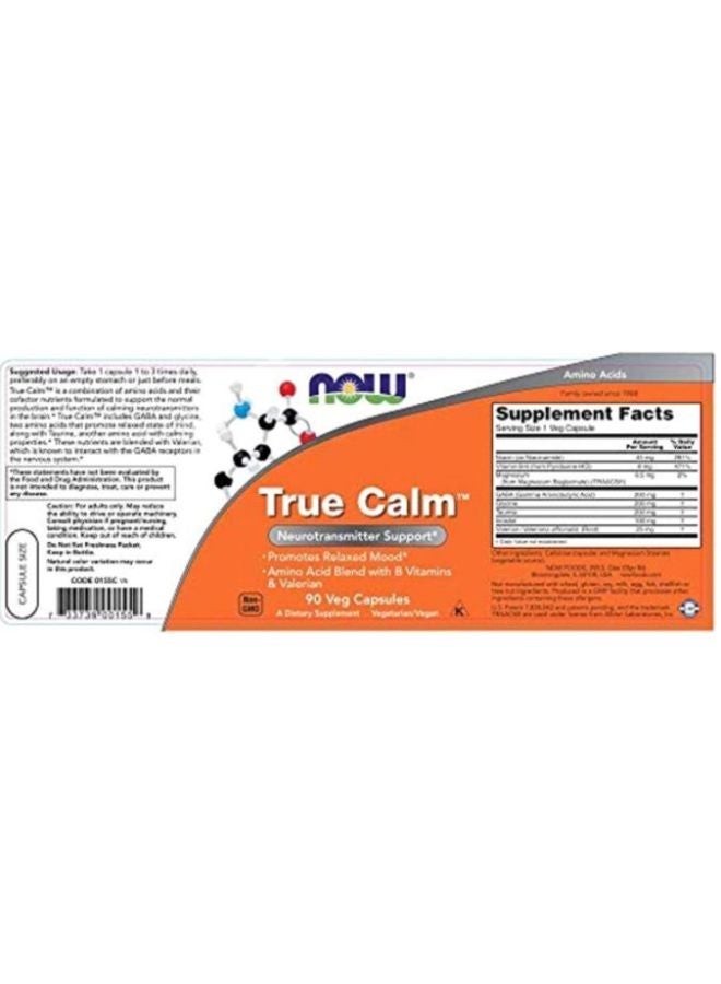 Now Foods - True Calm Neurotransmitter Support - 90 Capsules - Image 1