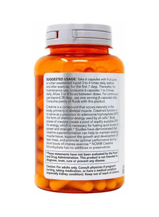 Now Foods Creatine Monohydrate Dietary Supplement - 120 Capsules  - Image 2