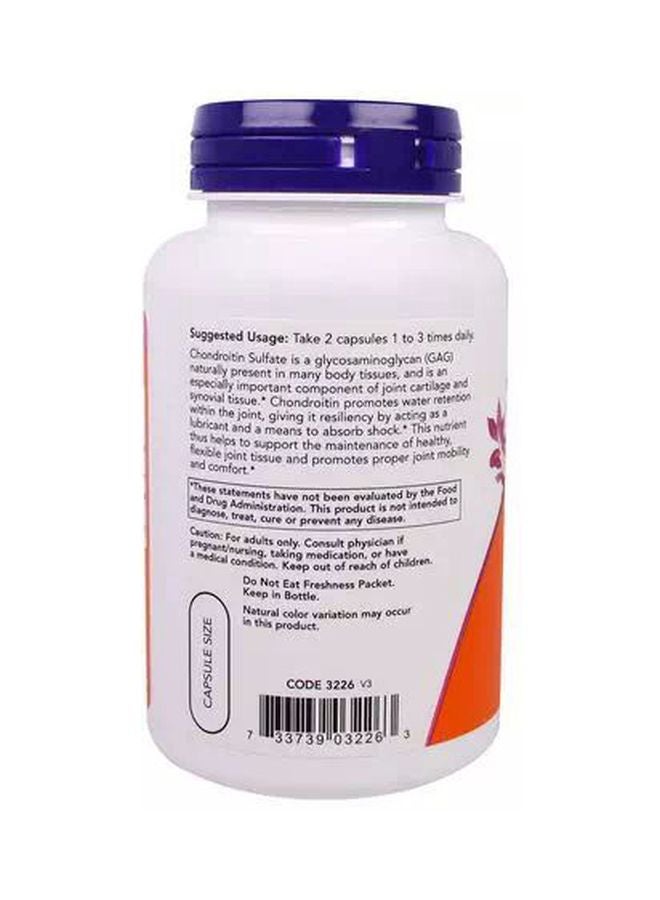 Now Foods Chondroitin Sulfate 600mg Dietary Supplement - 120 Capsules - Image 2