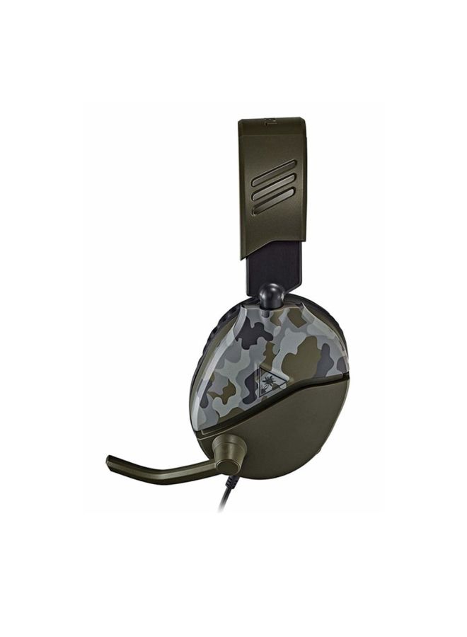 TURTLE BEACH - Recon 70 Camo Green Gaming Headset for Xbox Series X|S, Xbox One, PS5, PS4, Nintendo Switch And PC - Image 1