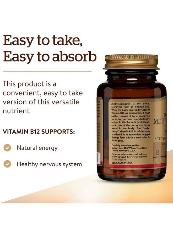 Solgar Sublingual Methylcobalamin Dietary Supplement - 60 Nuggets - Image 4