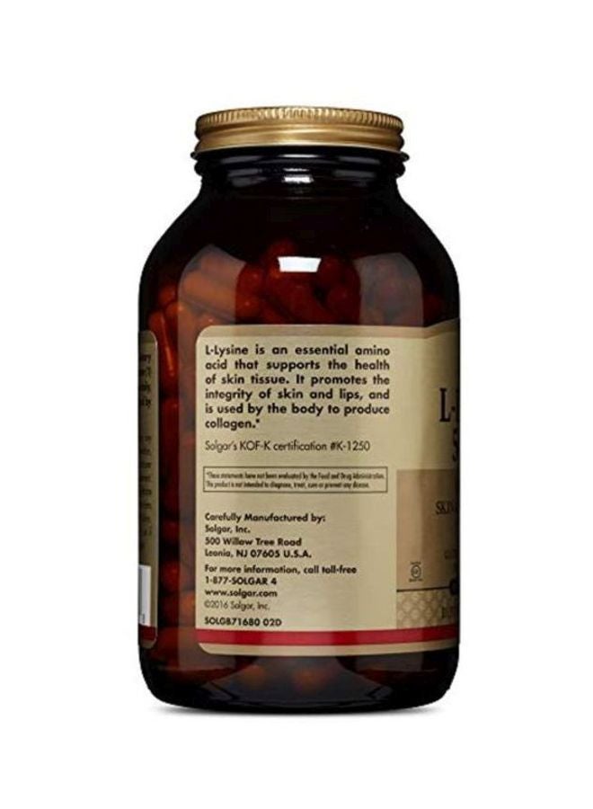 Solgar L-Lysine 500mg - 250 Vegetable Capsules - Image 4