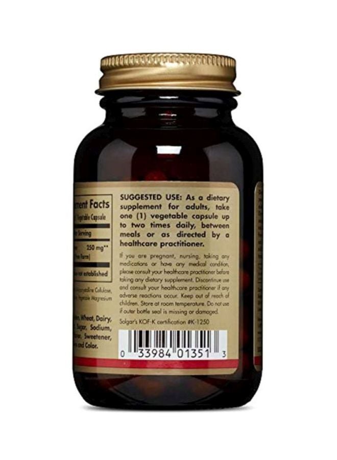 Solgar - Reduced L-Glutathione 250 mg Dietary Supplement - 60 Capsules - Image 1