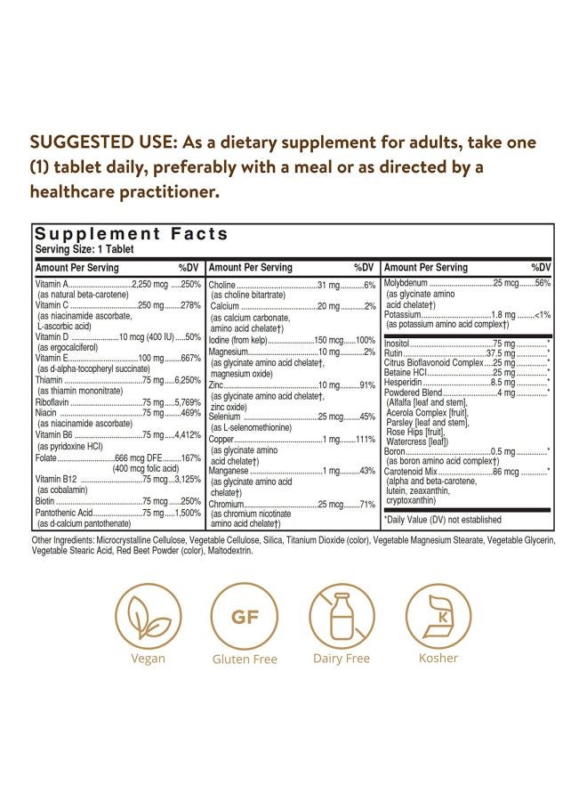 Solgar Iron-Free Formula VM-75 - 180 Tablets - Image 4