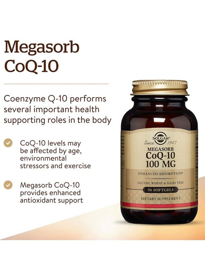 Solgar Megasorb CoQ-10 Dietary Supplement (100 Mg) - 90 Softgels  - Image 5