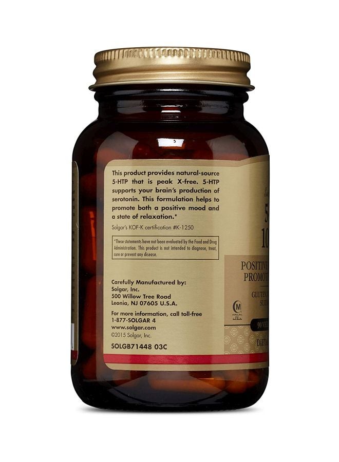 Solgar - 5-HTP, 100 mg, 90 Vegetable Capsules - Image 1