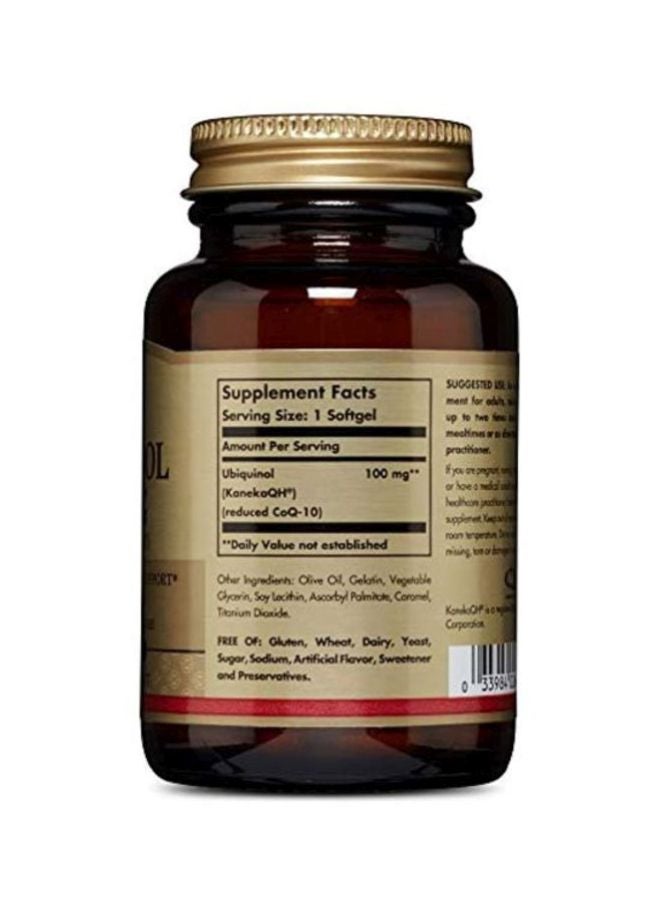 Solgar Ubiquinol Dietary Supplement 100 MG - 50 Softgels - Image 2