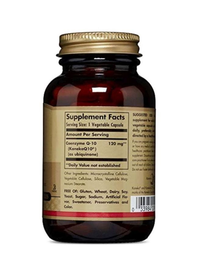 Solgar Vegetarian CoQ10 120 mg Dietary Supplement - 60 Vegetable Capsules - Image 2