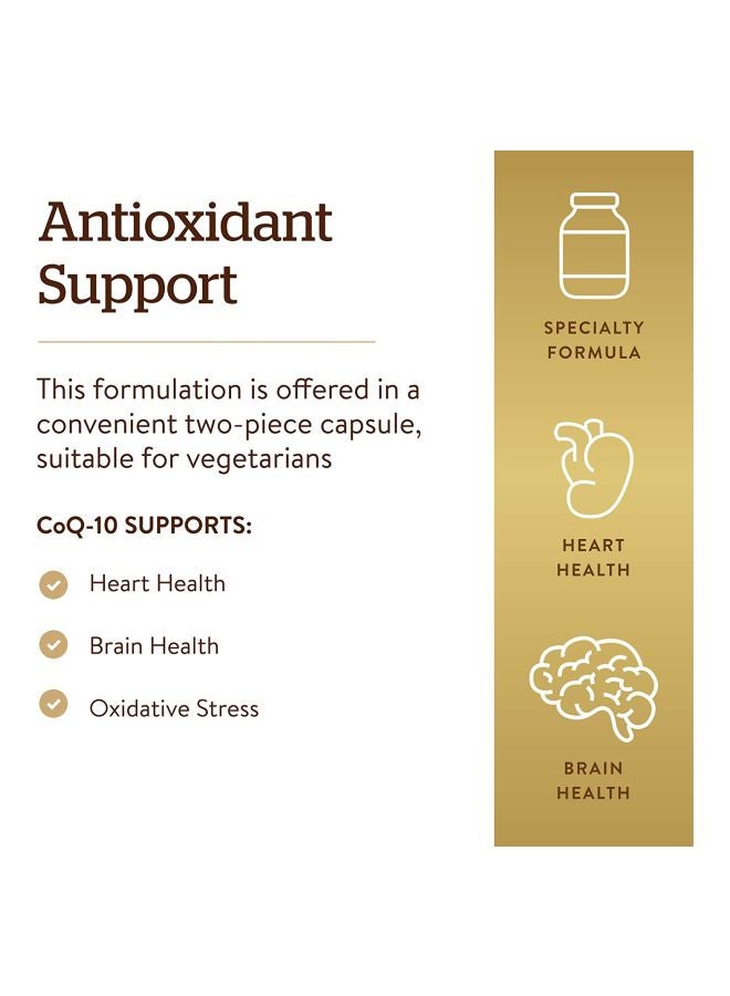 Solgar Vegetarian CoQ10 120 mg Dietary Supplement - 60 Vegetable Capsules - Image 5