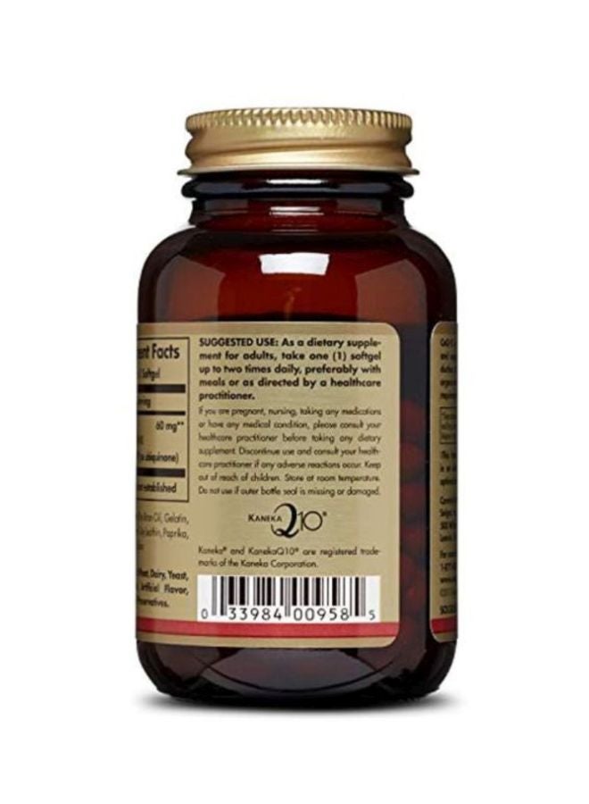 Solgar Megasorb CoQ-10 60 MG Dietary Supplement - 120 Softgels - Image 3