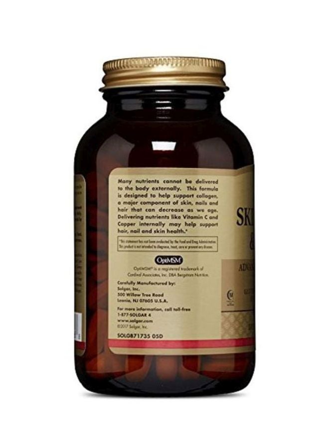 Solgar Pack Of 2 Skin, Nails and Hair, Advanced MSM Formula Dietary Supplement - 120 Tablets - Image 4