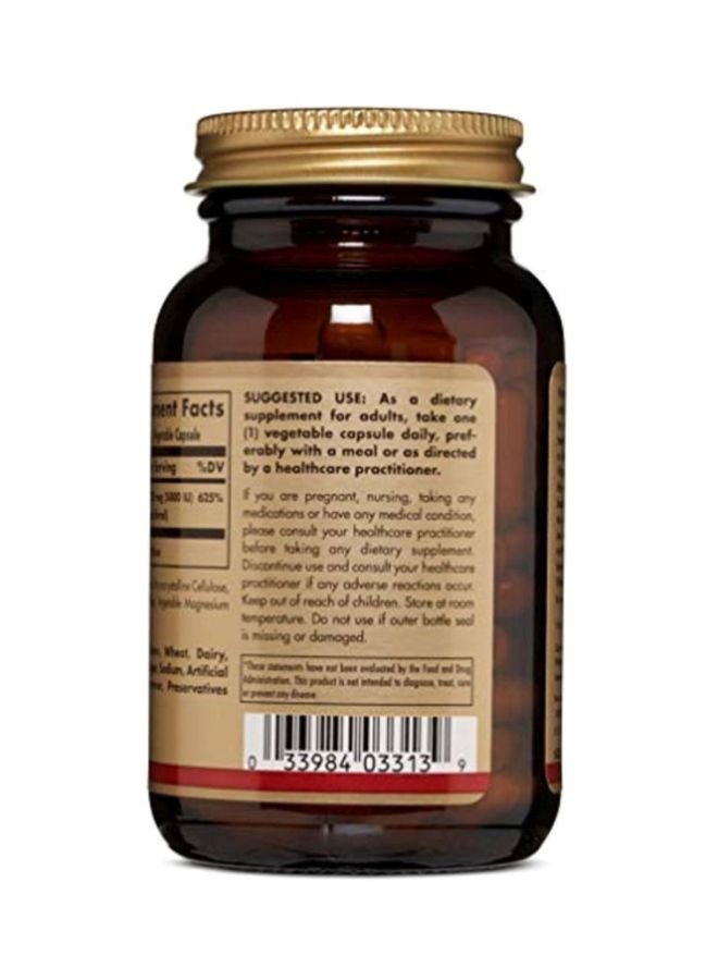 Solgar Vitamin D3 125 mcg Dietary Supplement - 120 Capsules - Image 2