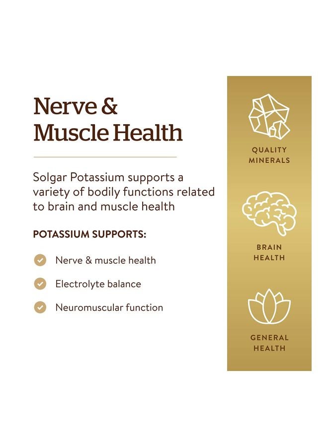 Solgar Potassium Dietary Supplement - 250 Tablets - Image 4