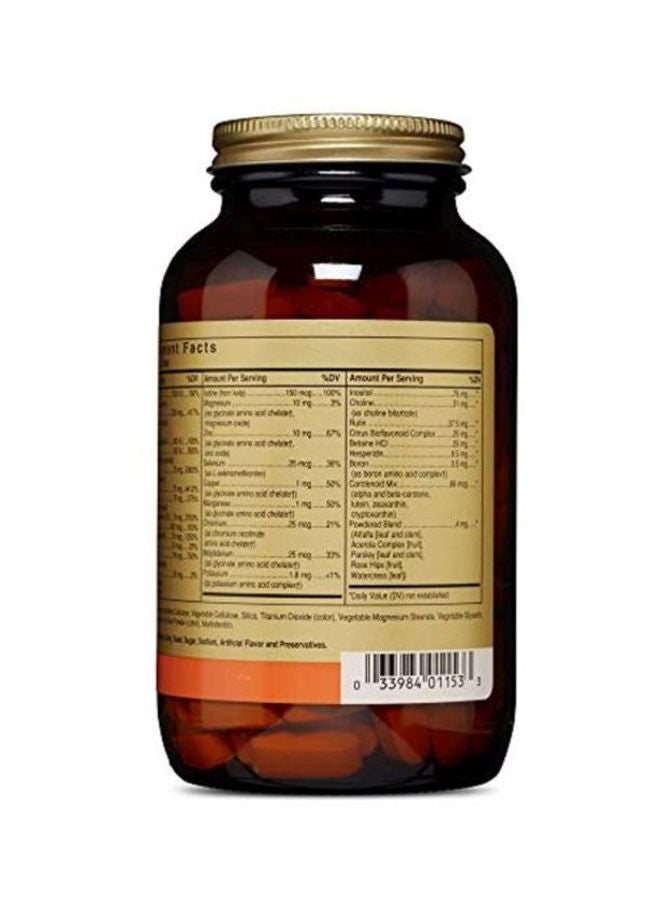 Solgar Iron-Free Formula VM-75 Dietary Supplement - 180 Tablets - Image 3