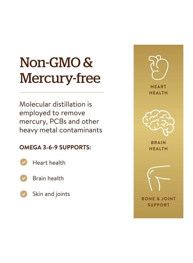 Solgar EFA 1300 MG Omega Dietary Supplement - 120 Softgels - Image 4