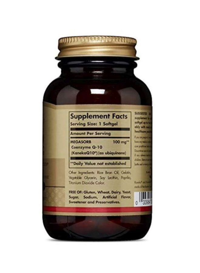 Solgar Megasorb CoQ-10 Dietary Supplement (100 Mg) - 90 Softgels - Image 2