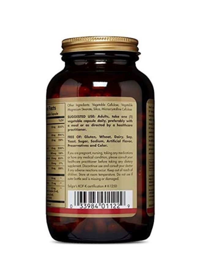 Solgar B-Complex "50" Dietary Supplement - 250 Vegetable Capsules - Image 3